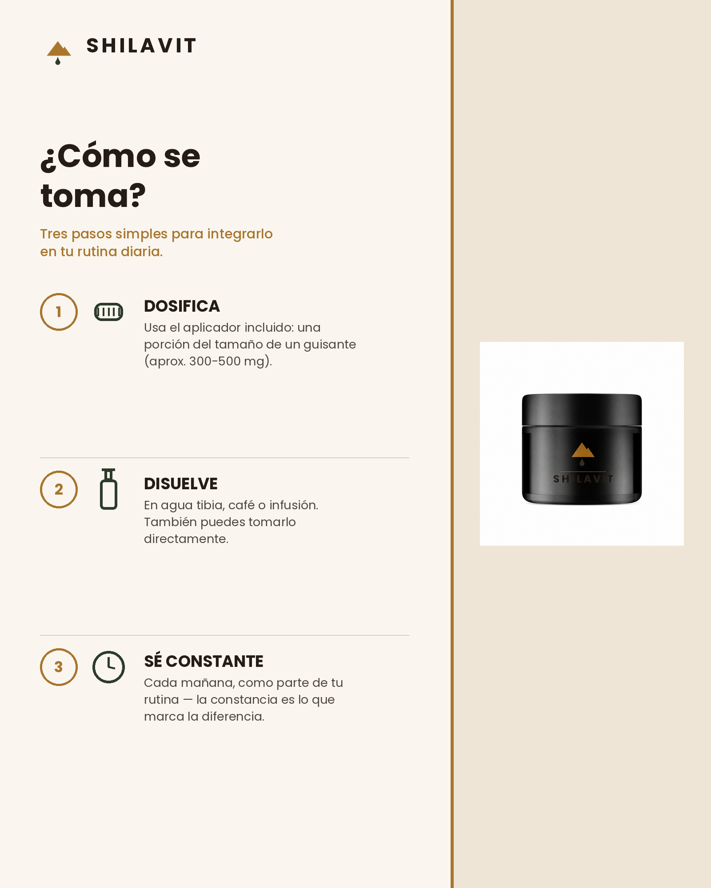 Resina Pura de Shilajit Premium
